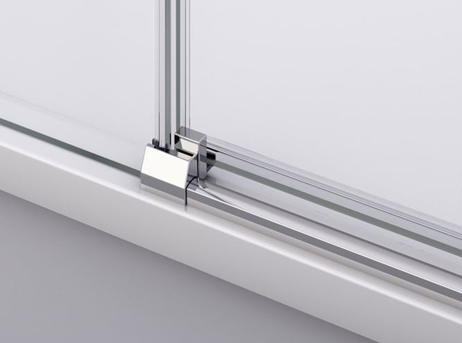 RONAL DIVERA D22SRB sprchový kout 90x90 cm, R550, posuvné dveře, aluchrom/čiré sklo D22SRB55 090 50 07 Obrázek - fotka