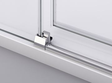 RONAL DIVERA D22SRB sprchový kout 100x100 cm, R550, posuvné dveře, aluchrom/čiré sklo D22SRB55 100 50 07 Obrázek - fotka