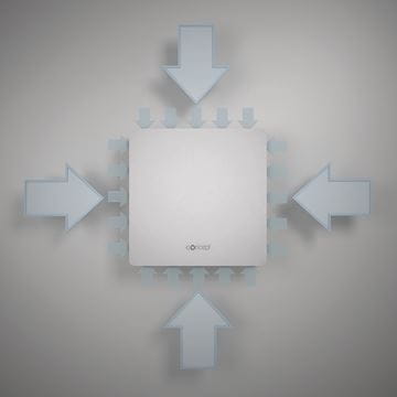 CONCEPT SILENZIO 100 VK NF axiální ventilátor 100 mm, nástěnný/stropní, s časovačem a čidlem vlhkosti 11238 Obrázek - fotka