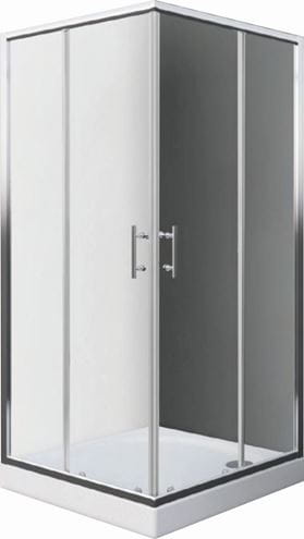 EASY ELS2 800 B/CS sprchový kout 80x80 cm, rohový vstup, posuvné dveře, bílá/transparent 543-8000000-04-02 Obrázek - Hlavní obrázek