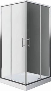 EASY ELS2 800 LH/CS sprchový kout 80x80 cm, rohový vstup, posuvné dveře, brillant/transparent