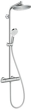 HANSGROHE CROMETTA S SHOWERPIPE 240 sprchový set s termostatickou baterii, horní sprcha, ruční sprcha se 2 proudy, tyč, hadice, chrom