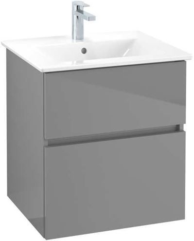 VILLEROY & BOCH VERITY LINE skříňka pod umyvadlo 55,5x48,2x61,8 cm, 2 zásuvky, Glossy Grey B66500FP Obrázek - Hlavní obrázek