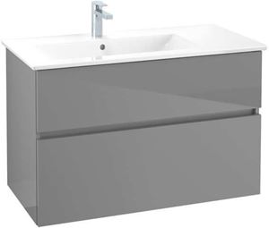 VILLEROY & BOCH VERITY LINE skříňka pod umyvadlo 95,5x48,2x61,8 cm, 2 zásuvky, Glossy Grey
