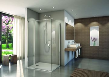 CONCEPT 200 CONT1 boční stěna 75x200 cm, aluchrom/čiré sklo CONT10755007 Obrázek - fotka