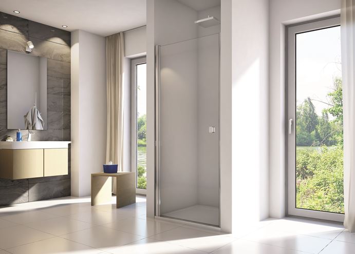 CONCEPT 200 sprchové dveře 90x200 cm, křídlové, aluchrom/čiré sklo CON10905007 Obrázek - fotka