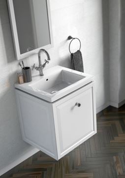 CONCEPT RETRO skříňka pod umyvadlo 59,6x45,9x60,3 cm, 2 zásuvky, matná bílá OR47-SD2S-60-2 Obrázek - fotka