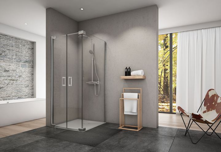 CONCEPT 300 STYLE sprchové dveře 80x200 cm, lítací, aluchrom/čiré sklo CO3P2C 080 50 07 Obrázek - fotka