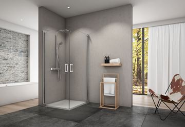 CONCEPT 300 STYLE sprchové dveře 90x200 cm, lítací, levé, aluchrom/čiré sklo CO3P1C G 090 50 07 Obrázek - fotka
