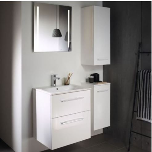 GEBERIT SELNOVA SQUARE nízká skříňka 33x29,7x65 cm, 1 dvířka, lesklá bílá 501.272.00.1 Obrázek - fotka