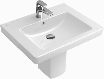 VILLEROY & BOCH SUBWAY 2.0 umyvadlo 60 cm, s otvorem pro baterii a přepadem, alpská bílá 71136001 Obrázek - fotka