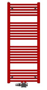 KORADO KORALUX LINEAR COMFORT - M koupelnový radiátor 1820/450, spodní středové připojení, červená RAL3001