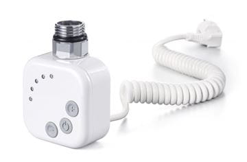 P.M.H. HT2 topná tyč 400W, elektrická, kroucený kabel, s termostatem, bílá lesk