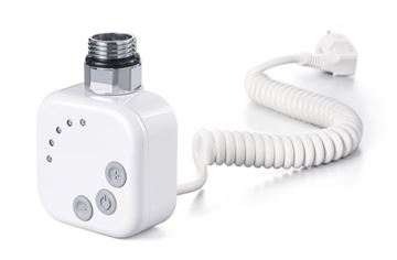 P.M.H. HT2 topná tyč 600W, elektrická, kroucený kabel, s termostatem, bílá lesk