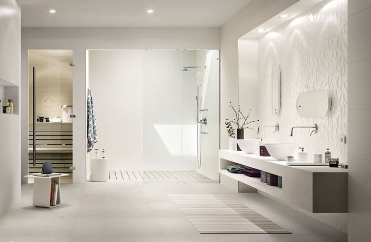 MARAZZI ESSENZIALE obklad 40x120 cm, mat-lesk reliéf 3D, bílá MMFN Obrázek - fotka