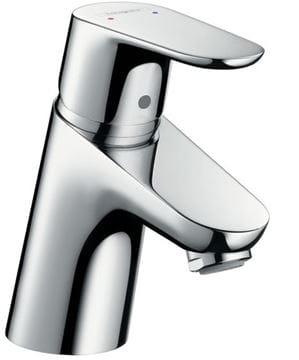 HANSGROHE FOCUS umyvadlová stojánková baterie pro beztlakové ohřívače vody, s odtokovou soupravou, EcoSmart, chrom