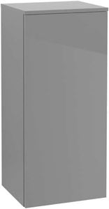 VILLEROY & BOCH VERITY LINE nízká skříňka 40,1x34,3x88,8 cm, 1 dvířka, panty vlevo, Push-open, Glossy White