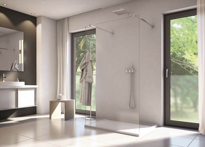 CONCEPT 200 CONFP stěna walk-in 160x200 cm, aluchrom/čiré sklo CONFP1605007 Obrázek - fotka