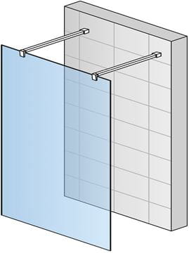 CONCEPT 200 CONFP stěna walk-in 150x200 cm, aluchrom/čiré sklo CONFP1505007 Obrázek - fotka