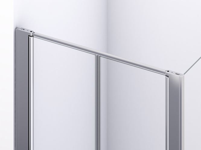 RONAL DIVERA D22T2 sprchové dveře 100x200 cm, lítací, aluchrom/čiré sklo D22T2 100 50 07 Obrázek - fotka