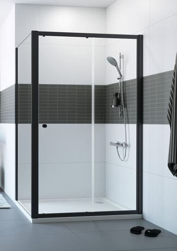 CONCEPT 100 BLACK EDITION sprchové dveře 140x200 cm, posuvné, černá/čiré sklo PTA20411.123.322 Obrázek - Hlavní obrázek