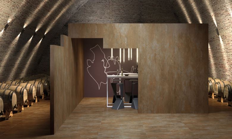 CENTURY TITAN dlažba 60x60 cm, metal efekt, corten 107235 Obrázek - fotka