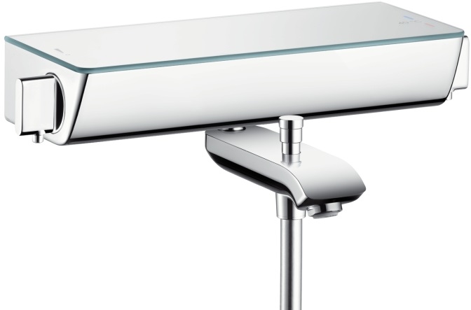 HANSGROHE ECOSTAT SELECT vanová nástěnná termostatická baterie, s přepínačem, chrom 13141000 Obrázek - Hlavní obrázek