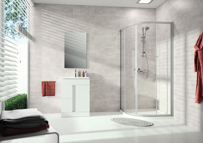 CONCEPT 100 sprchový kout 80x80 cm, R500, posuvné dveře, stříbrná matná/sklo čiré PTA21601.087.322 Obrázek - fotka