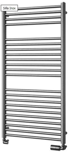 ISAN MELODY SILLA INOX koupelnový radiátor 820/600, topná tyč s regulátorem, nerez DXSI08200600MK81- Obrázek - Hlavní obrázek