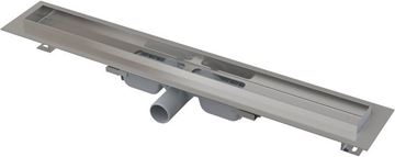 CONCEPT 100 PROFESSIONAL LOW sprchový žlab 950 mm, do prostoru i ke stěně, boční odtok DN 40, bez roštu, PP/nerez ocel