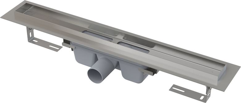 CONCEPT 100 PROFESSIONAL sprchový žlab 950 mm, do prostoru i ke stěně, boční odtok DN 50, bez roštu, PP/nerez ocel ZPC6-950 Obrázek - Hlavní obrázek