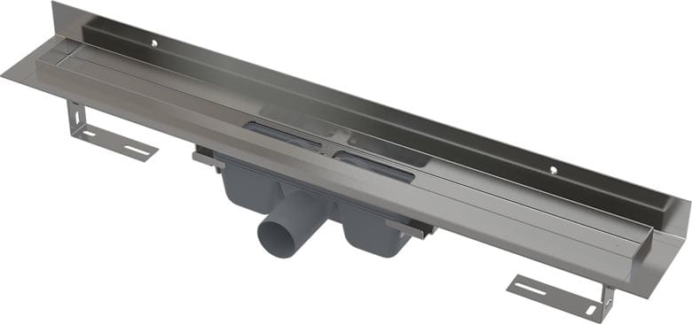CONCEPT 100 WALL sprchový žlab 850 mm, ke stěně, boční odtok DN 50, bez roštu, PP/nerez ocel ZPC16-850 Obrázek - Hlavní obrázek
