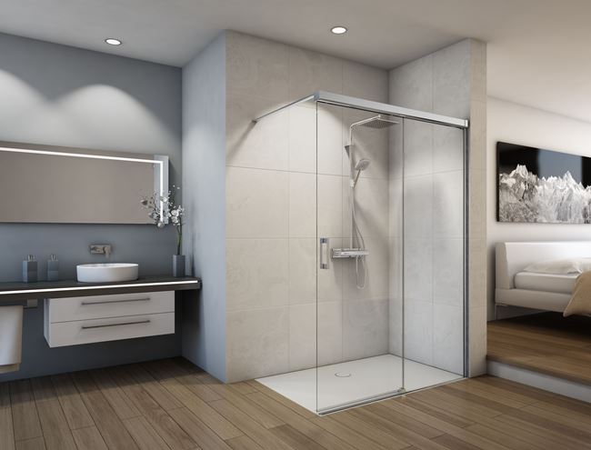 CONCEPT 300 STYLE stěna walk-in 160x200 cm, pravá, aluchrom/čiré sklo CO3W2 D 160 50 07 Obrázek - fotka