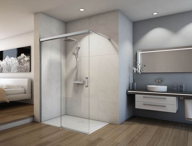 CONCEPT 300 STYLE stěna walk-in 140x200 cm, levá, aluchrom/čiré sklo CO3W2 G 140 50 07 Obrázek - fotka
