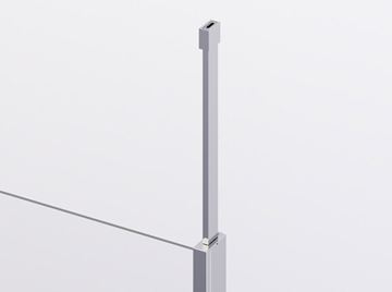 RONAL DIVERA D22WI1V stěna walk-in 120x200 cm, aluchrom/čiré sklo D22WI1V 120 50 07 Obrázek - fotka