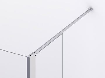 RONAL DIVERA D22WI2 stěna walk-in 120x200 cm, aluchrom/čiré sklo D22WI2 120 50 07 Obrázek - fotka