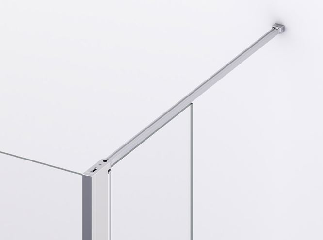 RONAL DIVERA D22WI2 stěna walk-in 120x200 cm, aluchrom/čiré sklo D22WI2 120 50 07 Obrázek - fotka