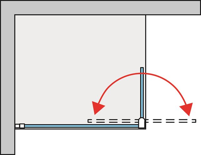 RONAL DIVERA D22WI2 stěna walk-in 120x200 cm, aluchrom/čiré sklo D22WI2 120 50 07 Obrázek - fotka