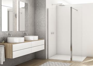 RONAL DIVERA D22WI3 stěna walk-in 120x200 cm, aluchrom/čiré sklo D22WI3 120 50 07 Obrázek - fotka