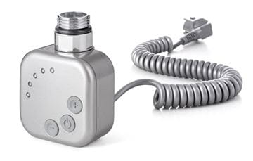 P.M.H. HT2 topná tyč 600W, elektrická, kroucený kabel, s termostatem, metalická stříbrná