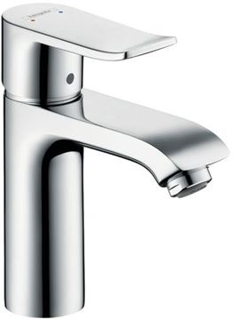 HANSGROHE METRIS umyvadlová stojánková baterie pro beztlakové ohřívače vody, s odtokovou soupravou, EcoSmart, chrom