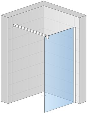 CONCEPT 200 CON4P stěna walk-in 160x200 cm, aluchrom/čiré sklo CON4P1605007 Obrázek - fotka