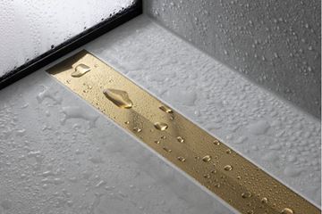 HANSGROHE 700 RAINDRAIN FLEX vrchní sada sprchového žlabu, zkracovatelný, pro instalaci volně na plochu, matná černá 56043670 Obrázek - fotka