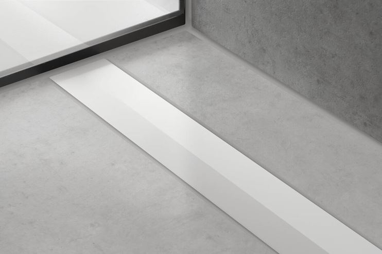 HANSGROHE 700 RAINDRAIN FLEX vrchní sada sprchového žlabu, zkracovatelný, pro instalaci volně na plochu, matná černá 56043670 Obrázek - fotka