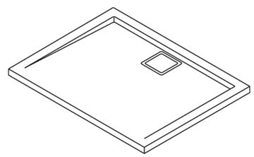 RONAL LIVADA W20AL sprchová vanička 80x120 cm, litý mramor, bez nožiček W20AL 080 120 04 Obrázek - fotka