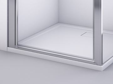 RONAL DIVERA D22F1 boční stěna 120x200 cm, aluchrom/čiré sklo D22F1 120 50 07 Obrázek - fotka