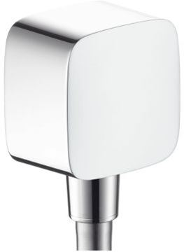 HANSGROHE FIXFIT SQUARE přípojka hadice 64x64mm, G1/2", se zpětným ventilem, chrom