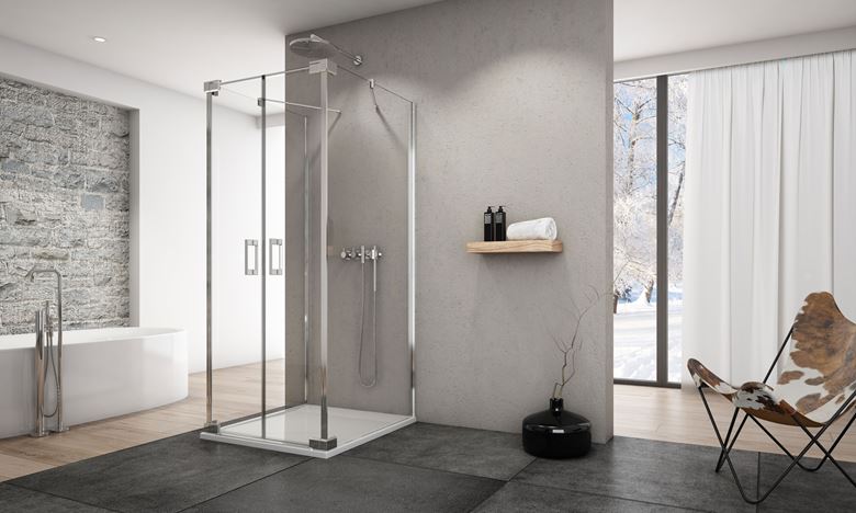 CONCEPT 300 STYLE boční stěna 90x200 cm, aluchrom/čiré sklo CO3PT7P 090 50 07 Obrázek - fotka