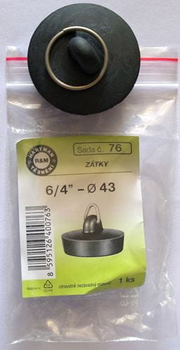 HARTMAN zátka 6/4", univerzální, pryž 76 Obrázek - Hlavní obrázek