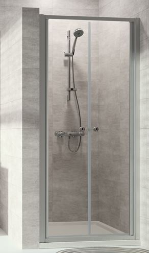 CONCEPT 100 NEW sprchové dveře 90x190 cm, lítací, stříbrná matná/čiré sklo PTA25104.087.322 Obrázek - Hlavní obrázek